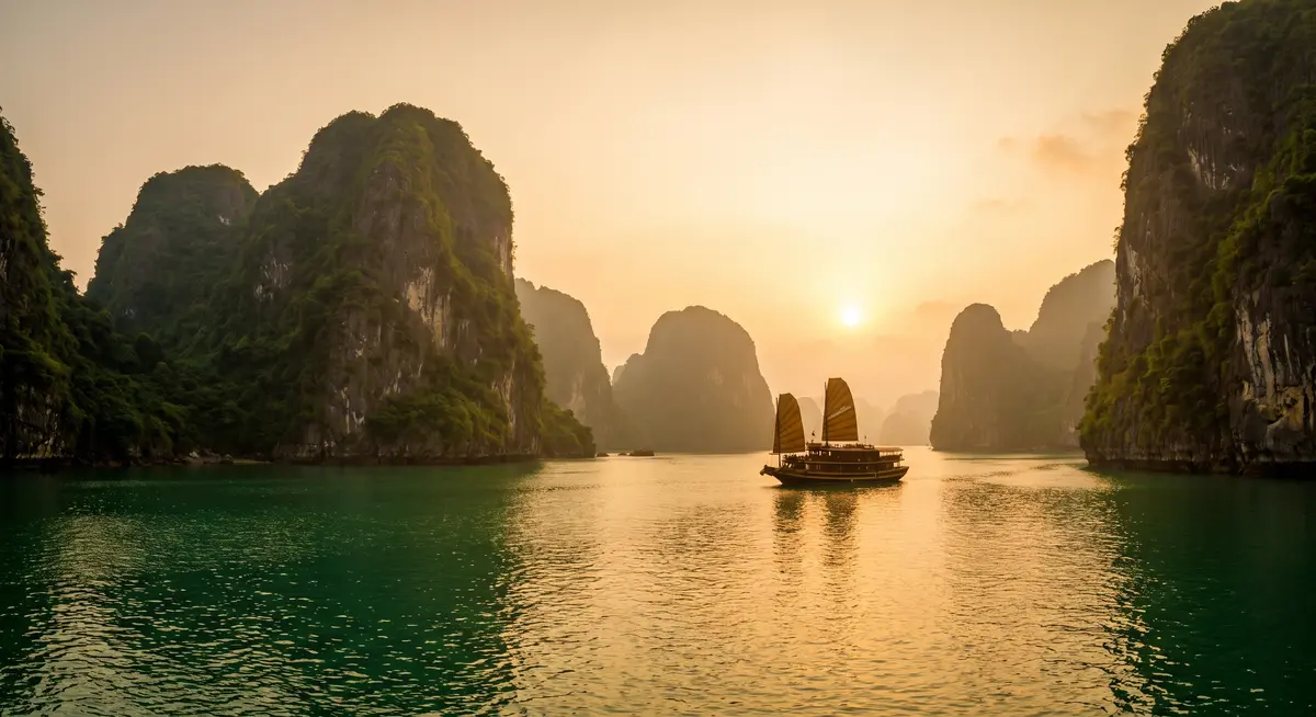 Vietnam — Ha Long Bay cruises · lantern towns · new roads